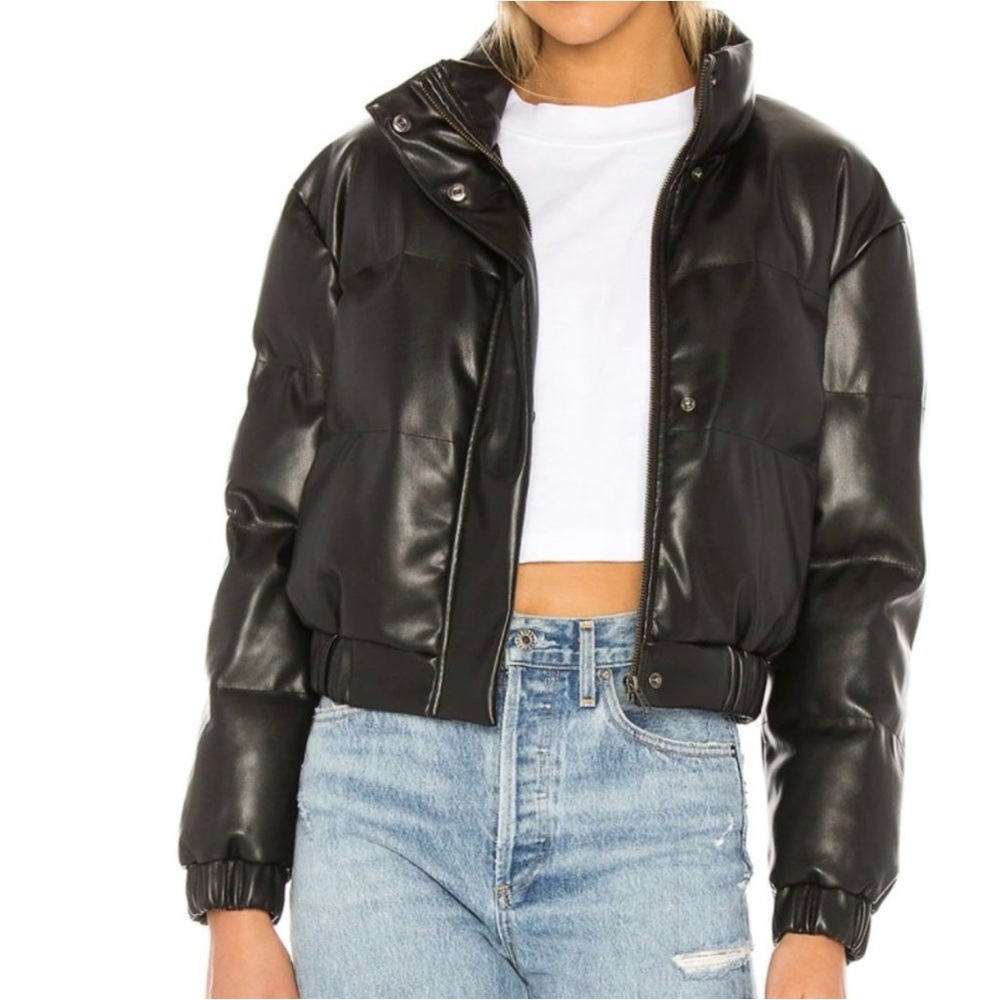 H:ours Andy Faux Leather Jacket Black
Vegan Leather Size XS
